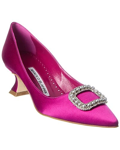 Manolo Blahnik Fabeta 55 Satin Pump Women 1 Manolo Blahnik Fabeta 55 Satin Pump Women