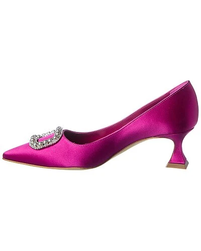 Manolo Blahnik Fabeta 55 Satin Pump Women 2 Manolo Blahnik Fabeta 55 Satin Pump Women - Image 2