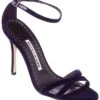 Manolo Blahnik Paloma 105 Velvet Sandal Women