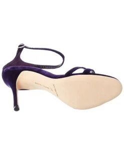 Manolo Blahnik Paloma 105 Velvet Sandal Women -Manolo Blahnik 1313787192 RLLD 4