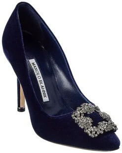 Manolo Blahnik Hangisi 105 Velvet Pump Women