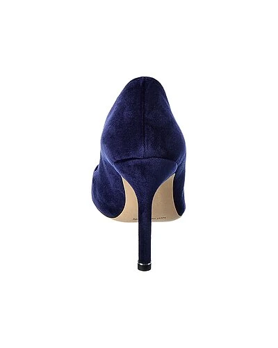 Manolo Blahnik Hangisi 105 Velvet Pump Women 3 Manolo Blahnik Hangisi 105 Velvet Pump Women - Image 3