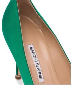 Women Manolo Blahnik Green Hangisi 90 Satin Pumps 9 Women Manolo Blahnik Green Hangisi 90 Satin Pumps -Manolo Blahnik 13150201 21515790 1000