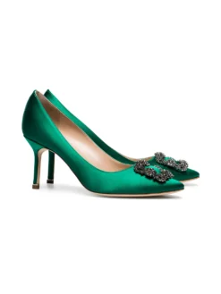 Women Manolo Blahnik Hangisi 70mm Appliqué Satin Pumps 7 Women Manolo Blahnik Hangisi 70mm Appliqué Satin Pumps -Manolo Blahnik 13280683 16308834 1000