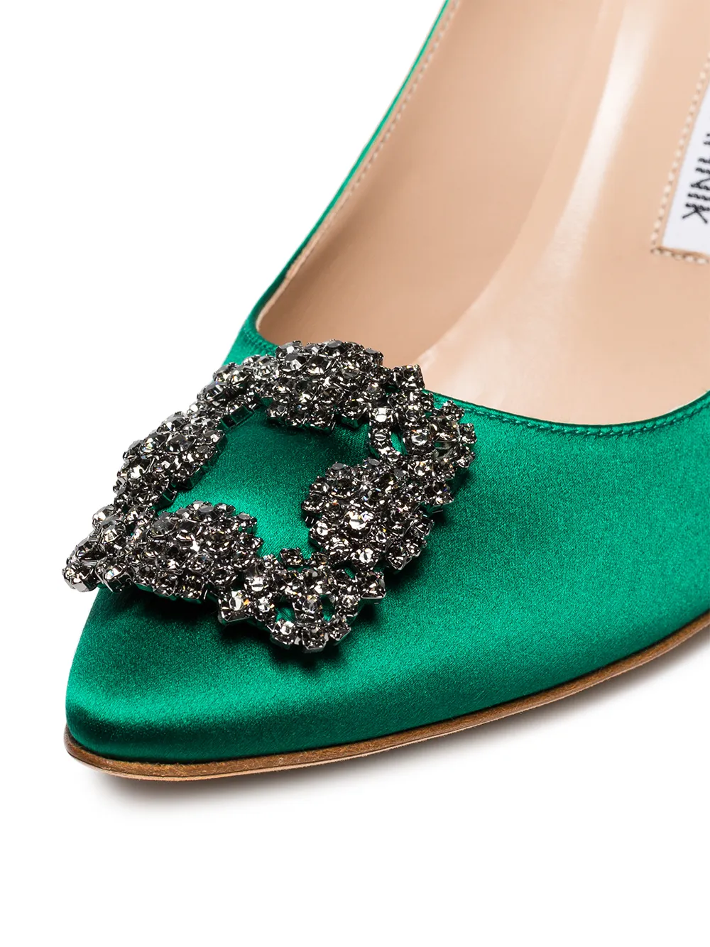 Women Manolo Blahnik Hangisi 70mm Appliqué Satin Pumps 5 Women Manolo Blahnik Hangisi 70mm Appliqué Satin Pumps - Image 5