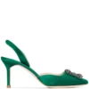 Women Manolo Blahnik Hangisi 70mm Slingback Pumps