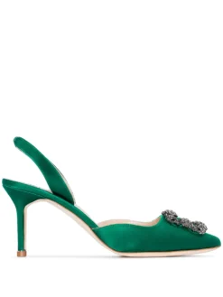 Women Manolo Blahnik Hangisi 70mm Slingback Pumps