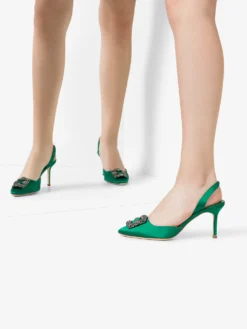 Women Manolo Blahnik Hangisi 70mm Slingback Pumps -Manolo Blahnik 14217801 23412390 1000