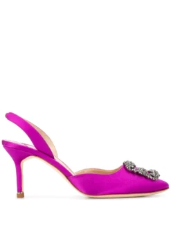 Women Manolo Blahnik Hangisli 70mm Slingback Pumps