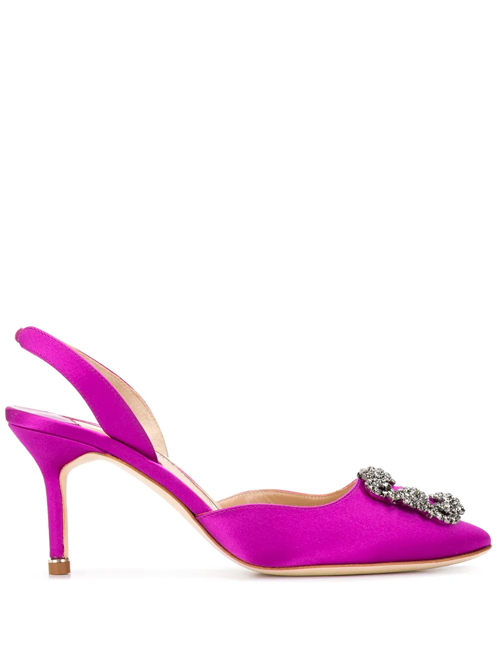 Women Manolo Blahnik Hangisli 70mm Slingback Pumps 1 Women Manolo Blahnik Hangisli 70mm Slingback Pumps