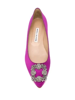 Women Manolo Blahnik .satin Hangisiflat Ballerina Shoes 7 Women Manolo Blahnik .satin Hangisiflat Ballerina Shoes -Manolo Blahnik 14753415 23610602 1000