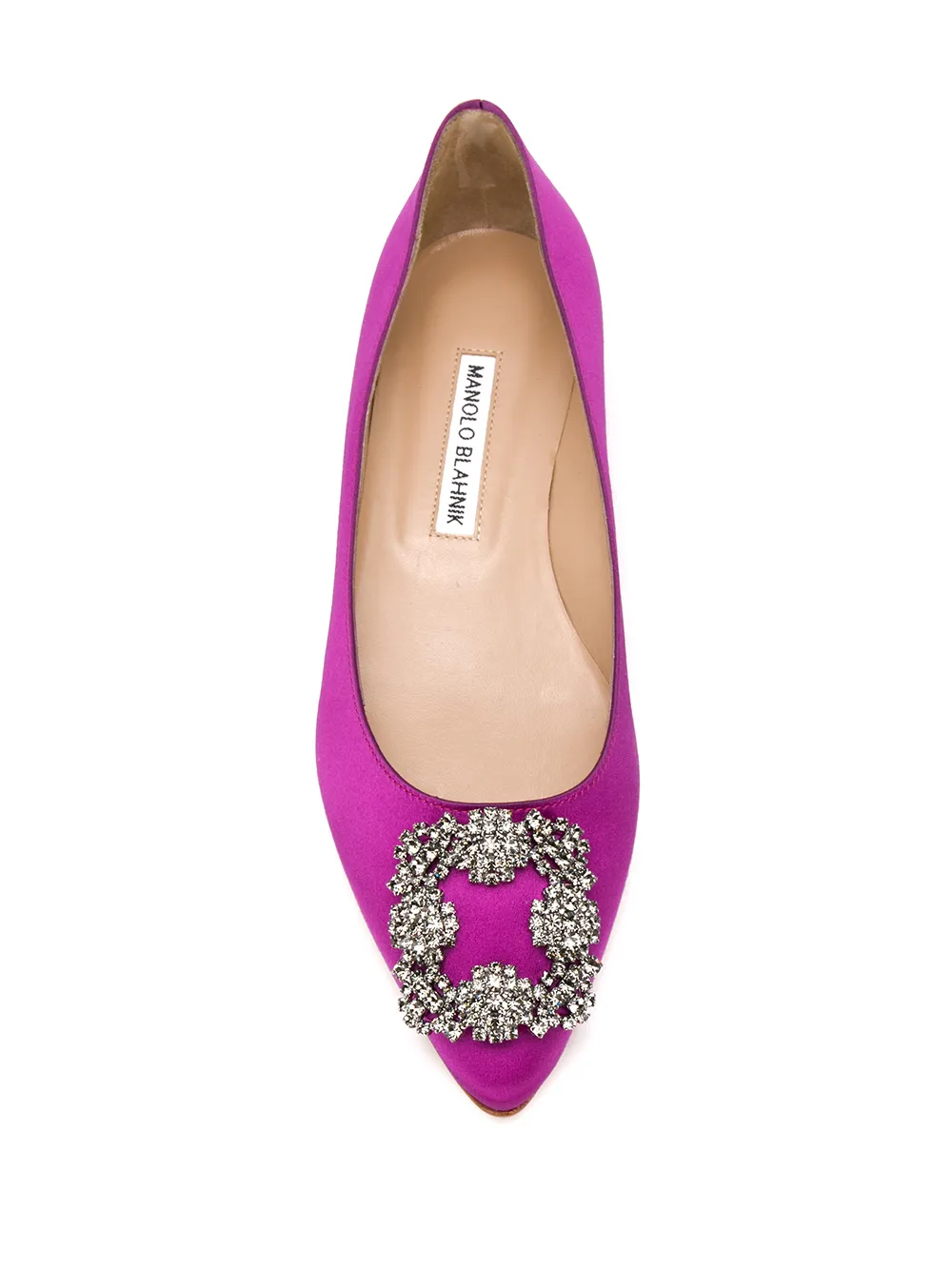 Women Manolo Blahnik .satin Hangisiflat Ballerina Shoes 4 Women Manolo Blahnik .satin Hangisiflat Ballerina Shoes - Image 4