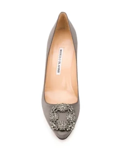 Women Manolo Blahnik Hangisi 90mm Jewel Buckle Pumps -Manolo Blahnik 14778055 24057790 1000
