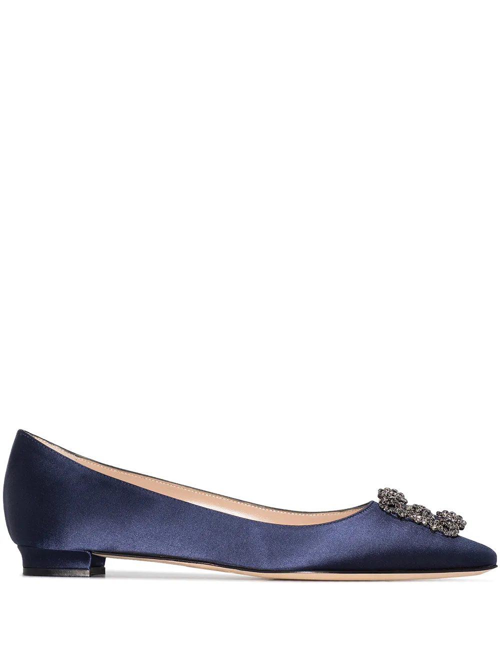 Women Manolo Blahnik Hangisi Appliqué Flat Pumps 1 Women Manolo Blahnik Hangisi Appliqué Flat Pumps