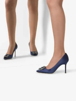 Women Manolo Blahnik Hangisi 95mm Appliqué Satin Pumps 7 Women Manolo Blahnik Hangisi 95mm Appliqué Satin Pumps -Manolo Blahnik 15095332 25979252 1000