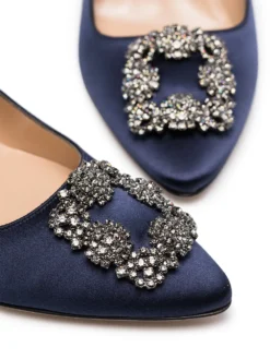 Women Manolo Blahnik Hangisi 95mm Appliqué Satin Pumps 8 Women Manolo Blahnik Hangisi 95mm Appliqué Satin Pumps -Manolo Blahnik 15095332 25979253 1000