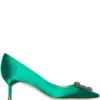 Women Manolo Blahnik Hangisi 50mm Bejewelled Detail Pumps
