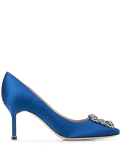 Women Manolo Blahnik Hangisi 70mm Embellished Buckle Pumps
