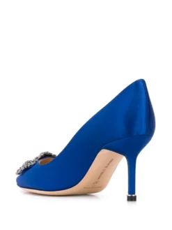 Women Manolo Blahnik Hangisi 70 Jewel-buckle Pumps -Manolo Blahnik 15512439 27805046 1000