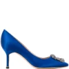 Women Manolo Blahnik Hangisi 70 Jewel-buckle Pumps