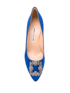 Women Manolo Blahnik Hangisi 70 Jewel-buckle Pumps -Manolo Blahnik 15512439 27807495 1000
