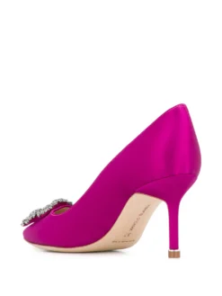 Women Manolo Blahnik Hangisi 70mm Silk Pumps -Manolo Blahnik 15654911 28494453 1000