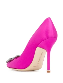 Women Manolo Blahnik Hangisi 105mm Silk Pumps -Manolo Blahnik 15654920 28493328 1000