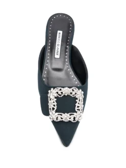 Women Manolo Blahnik Maysale Jewel Buckle Mules -Manolo Blahnik 15730236 29701572 1000