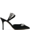 Women Manolo Blahnik Lurum 90mm Embellished Pumps
