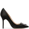 Women Manolo Blahnik Hangisi 105mm Jewel Buckle Pumps
