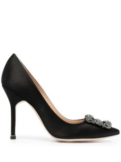 Women Manolo Blahnik Hangisi 105mm Jewel Buckle Pumps