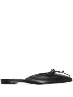 Women Manolo Blahnik Ballerimu Pointed-toe Flat Mules