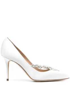 Women Manolo Blahnik Embellished Heeled Pumps