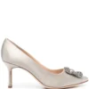 Women Manolo Blahnik Hangisi 70mm Embellished Pumps