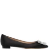 Women Manolo Blahnik Hangisi Buckle Ballerinas