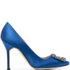 Women Manolo Blahnik Hangisi Jewel-buckle Pumps