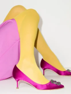 Women Manolo Blahnik Hangisi 50mm Crystal-embellished Pumps -Manolo Blahnik 17060098 36988605 1000