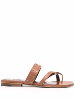 Women Manolo Blahnik Buza Studded Flat Sandals