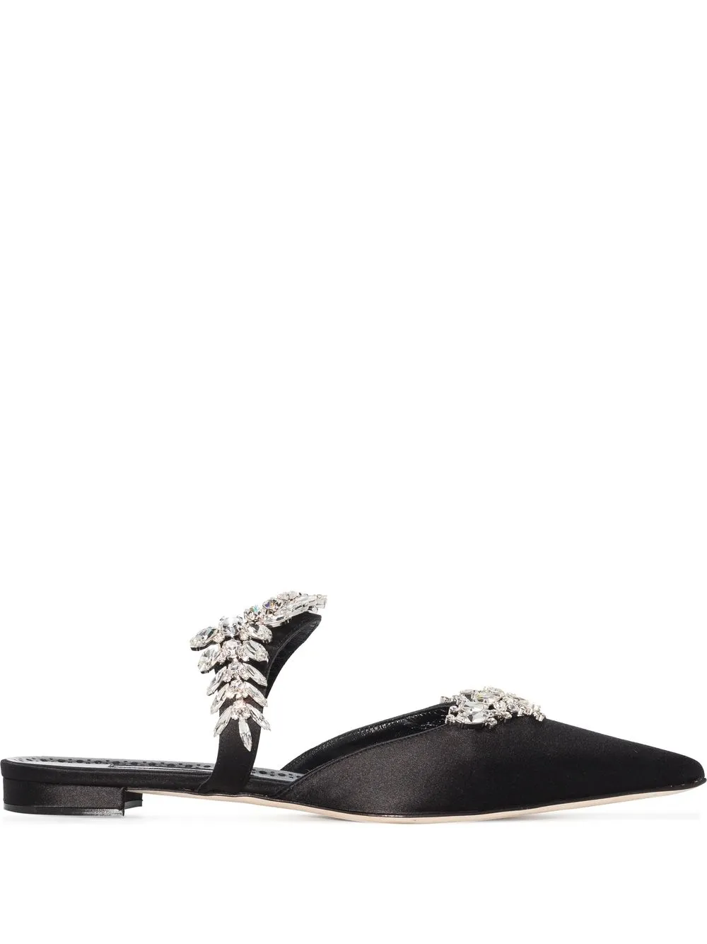 Women Manolo Blahnik Lurum Crystal-embellished Mules 1 Women Manolo Blahnik Lurum Crystal-embellished Mules