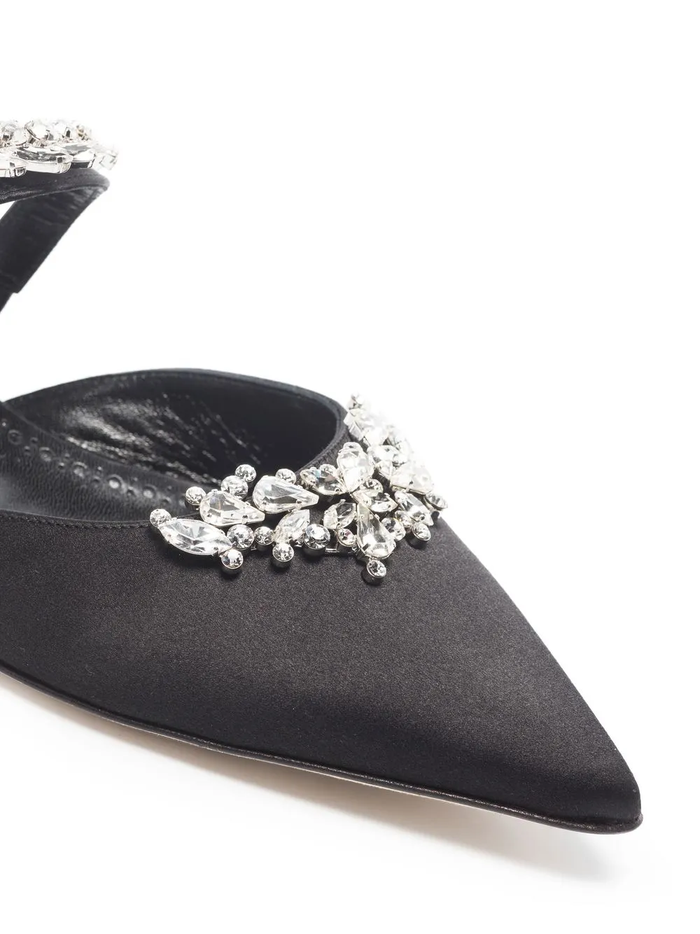 Women Manolo Blahnik Lurum Crystal-embellished Mules 4 Women Manolo Blahnik Lurum Crystal-embellished Mules - Image 4
