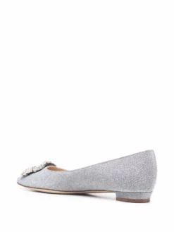 Women Manolo Blahnik Hangisi Buckled Ballerina Flats -Manolo Blahnik 17667008 36885551 1000