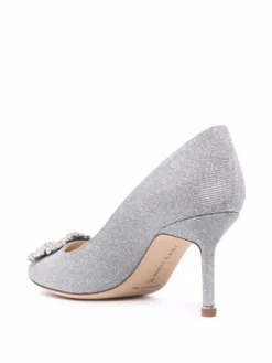 Women Manolo Blahnik Hangisi 70mm Glitter Pumps -Manolo Blahnik 17697539 37041597 1000