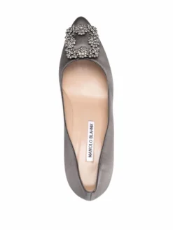 Women Manolo Blahnik 80mm Hangisi Jewelled Pumps -Manolo Blahnik 17753175 37266750 1000