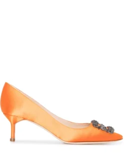 Women Manolo Blahnik Hangisi 50mm Crystal-embellished Pumps