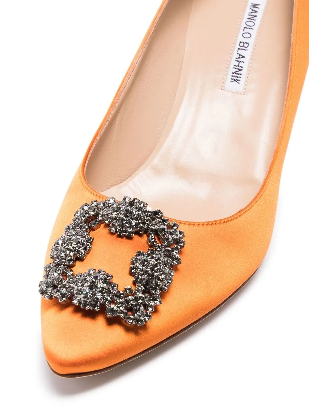 Women Manolo Blahnik Hangisi 50mm Crystal-embellished Pumps 2 Women Manolo Blahnik Hangisi 50mm Crystal-embellished Pumps - Image 2