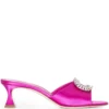 Women Manolo Blahnik 60mm Crystal-buckle Mules