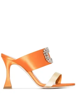 Women Manolo Blahnik Laali 105mm Crystal-embellished Sandals