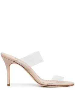 Women Manolo Blahnik Scolto 90mm Transparent Mules