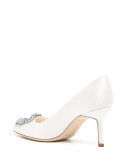 Women Manolo Blahnik Hangisi 70mm Leather Pumps -Manolo Blahnik 18171450 44795783 1000