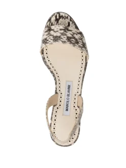 Women Manolo Blahnik Patopia Snakeskin Effect 40mm Sandals 7 Women Manolo Blahnik Patopia Snakeskin Effect 40mm Sandals -Manolo Blahnik 18203750 39258285 1000